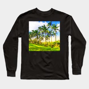 Beautiful coconut tree Long Sleeve T-Shirt